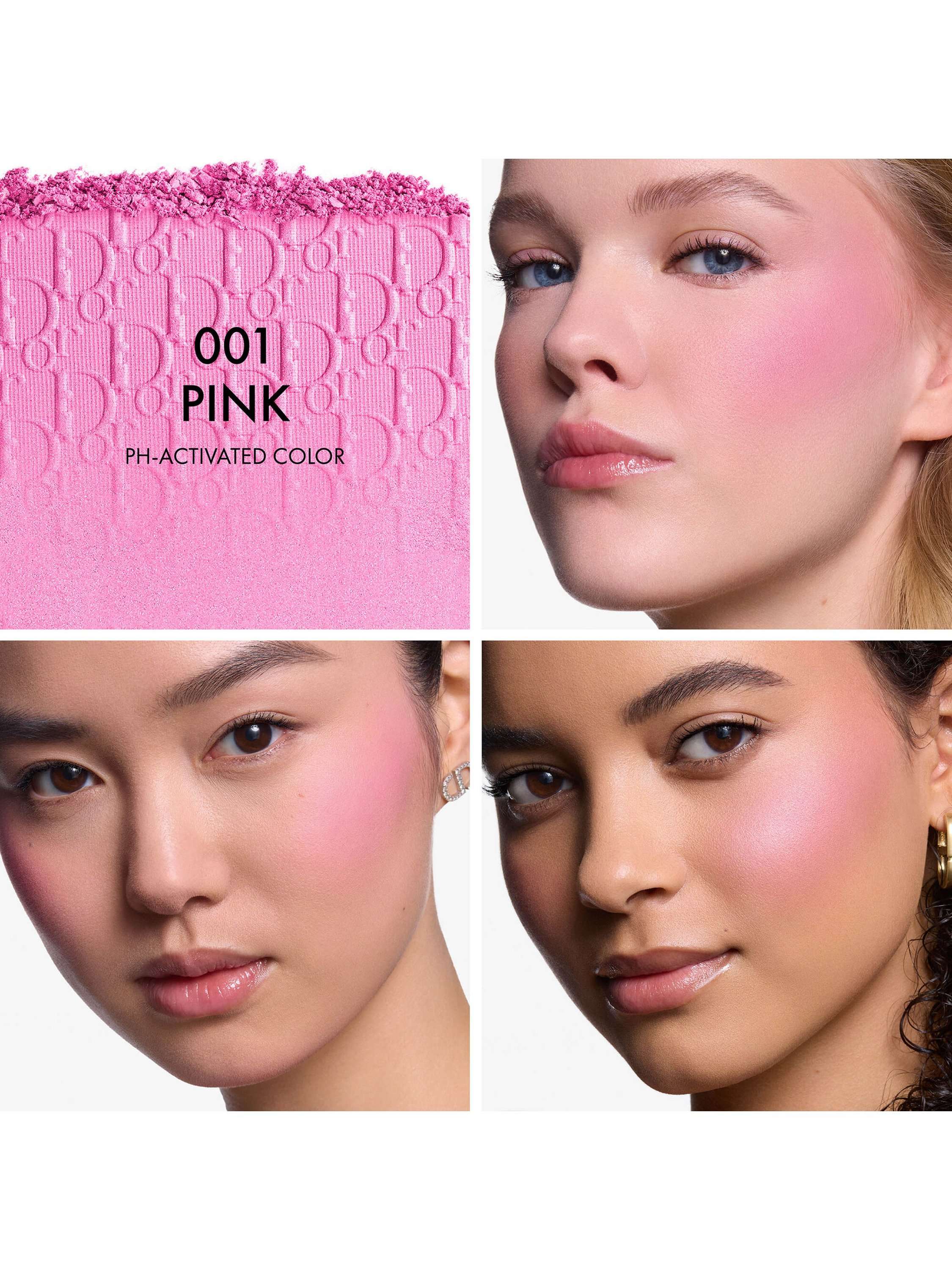 Addict Lip Glow Butter 101 Glazed Pink & DIOR Backstage Rosy Glow Blush 001 Pink Bundle