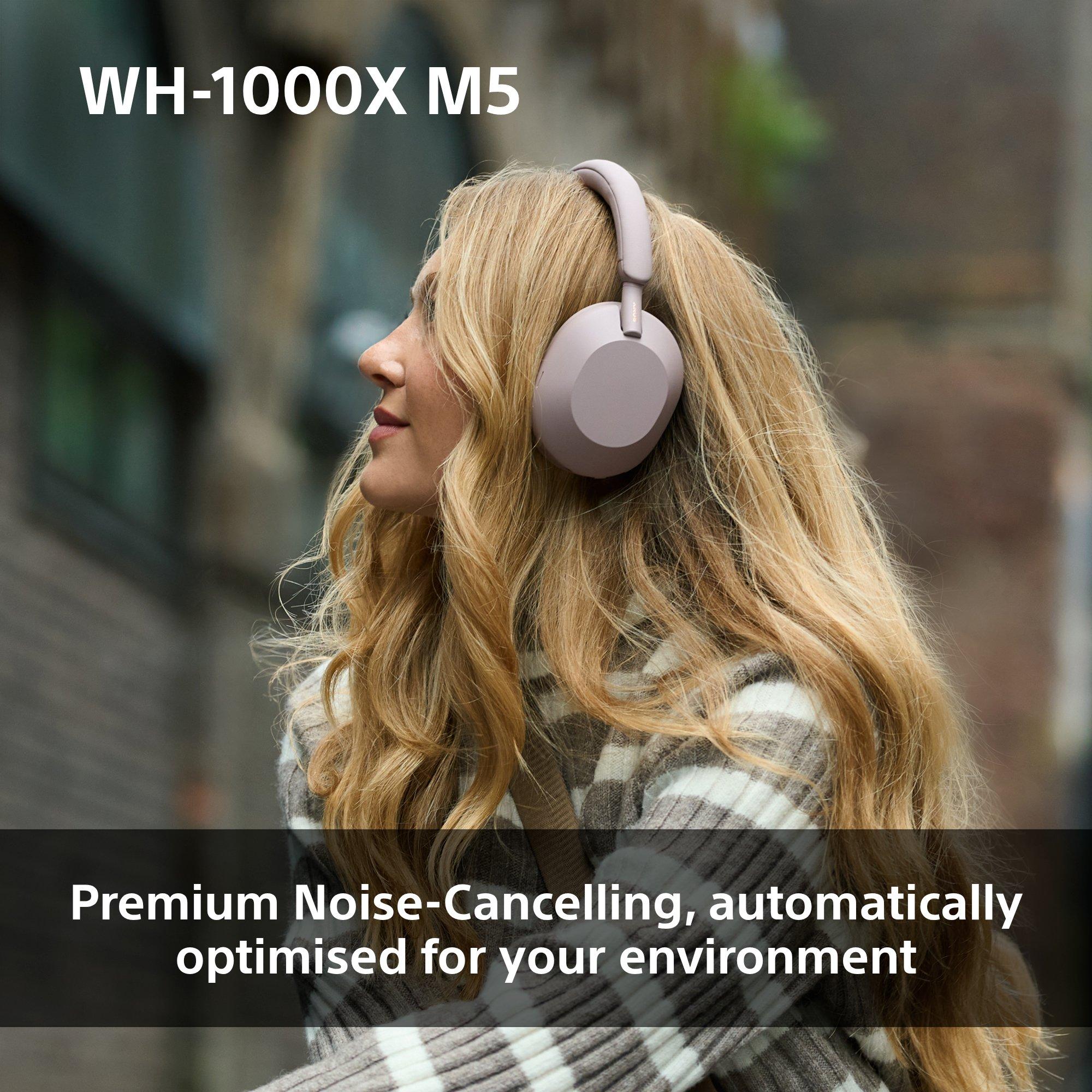 WH-1000XM5 Noise Cancelling Wireless Bluetooth High Resolution Audio Over-Ear Headphones with Mic/Remote