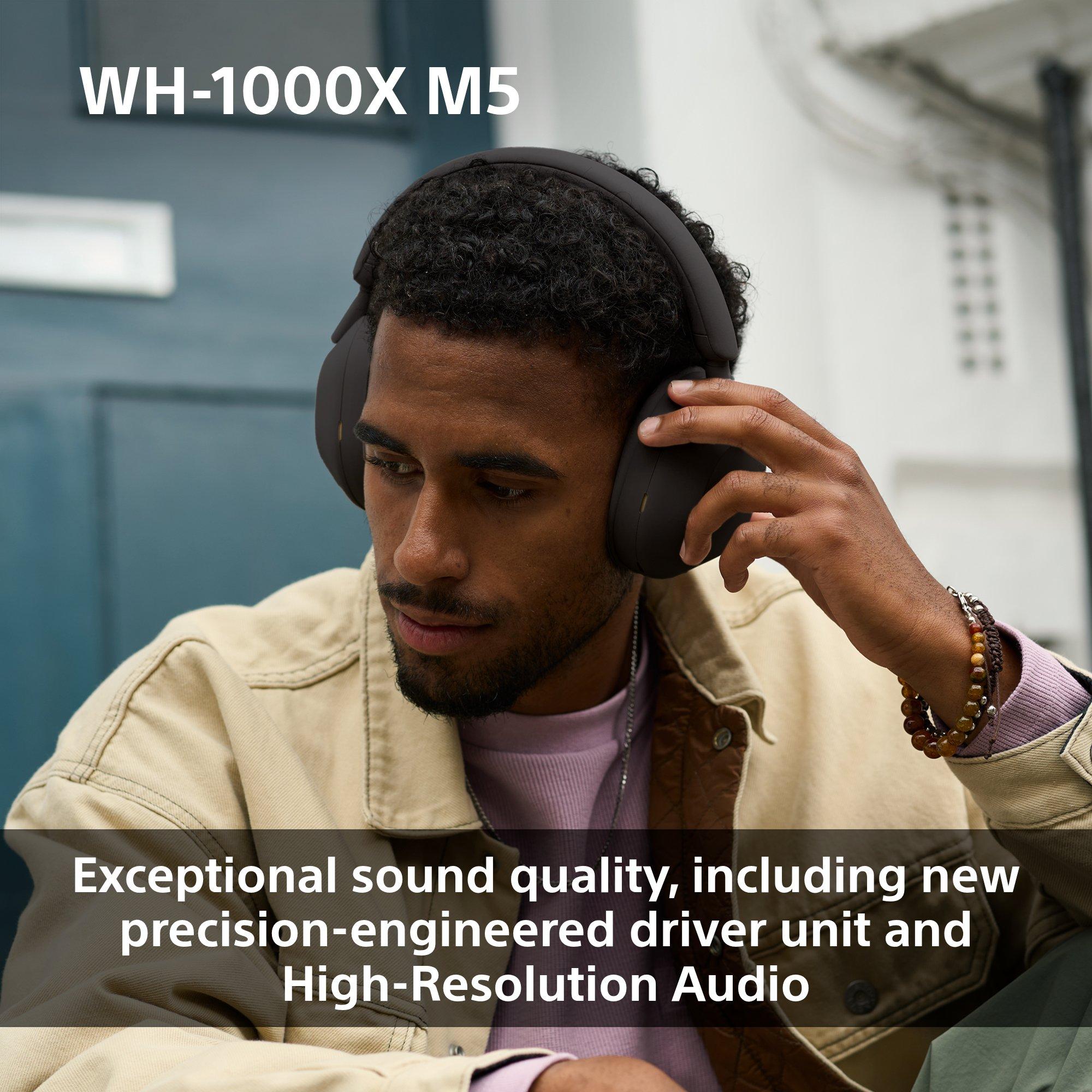 WH-1000XM5 Noise Cancelling Wireless Bluetooth High Resolution Audio Over-Ear Headphones with Mic/Remote