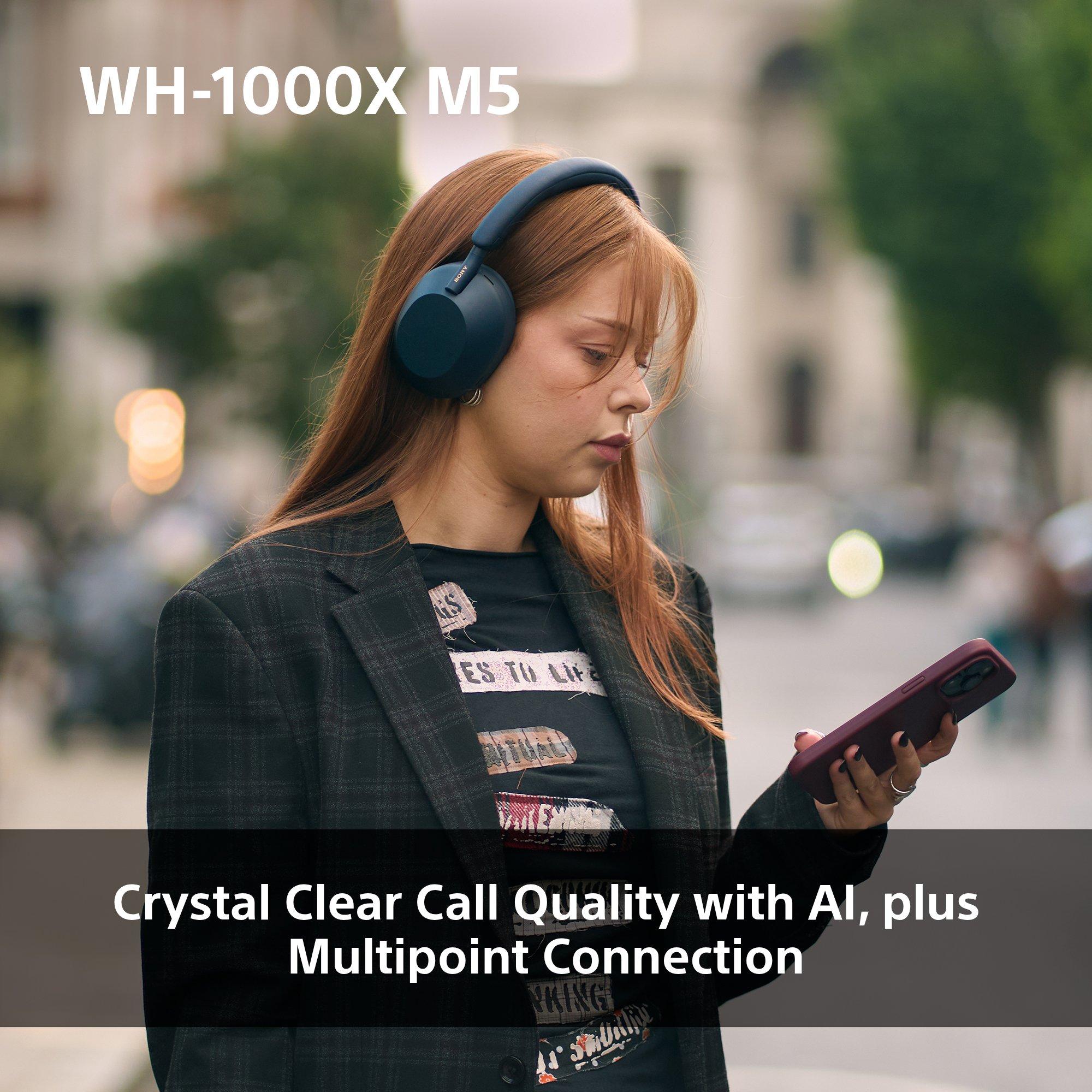 WH-1000XM5 Noise Cancelling Wireless Bluetooth High Resolution Audio Over-Ear Headphones with Mic/Remote