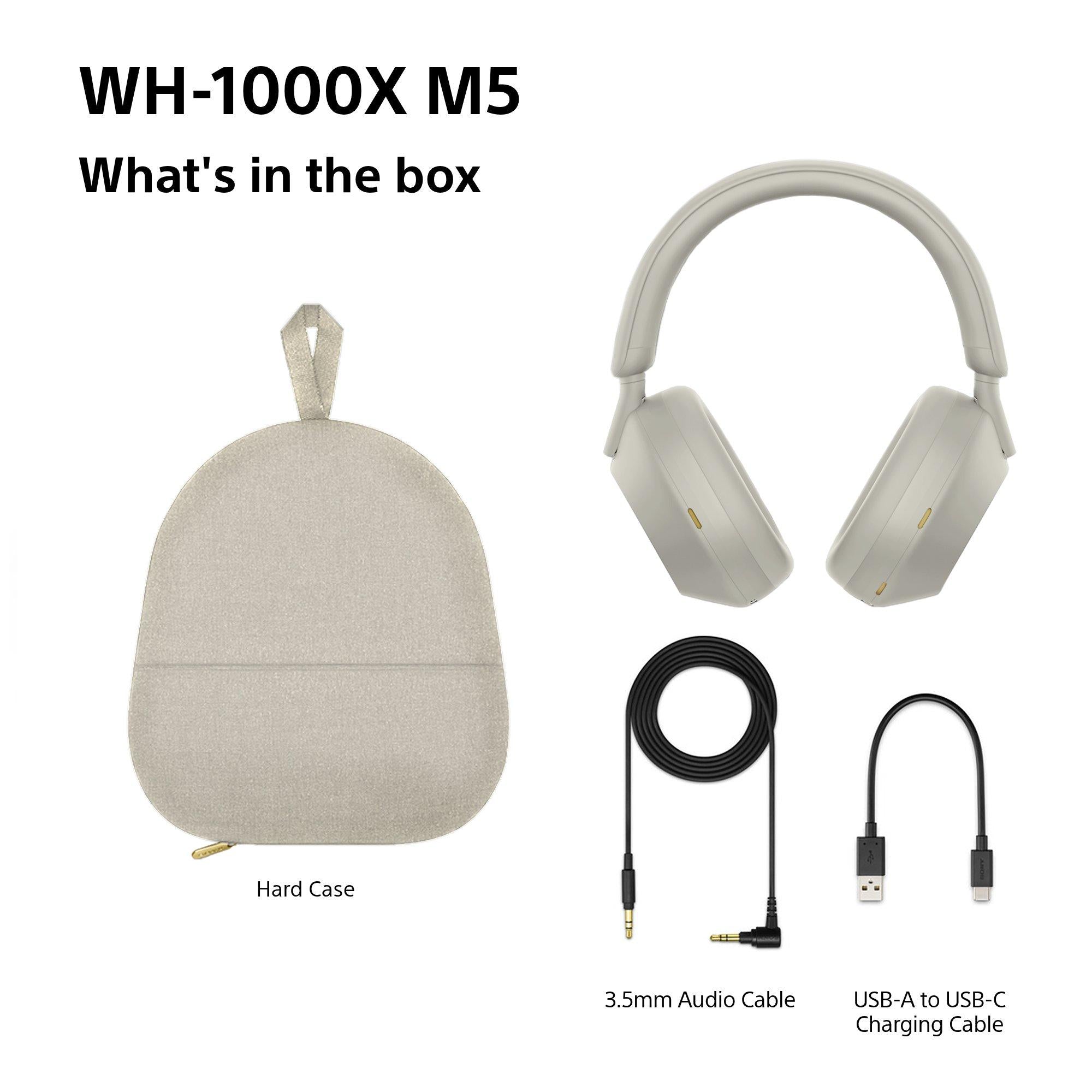 WH-1000XM5 Noise Cancelling Wireless Bluetooth High Resolution Audio Over-Ear Headphones with Mic/Remote