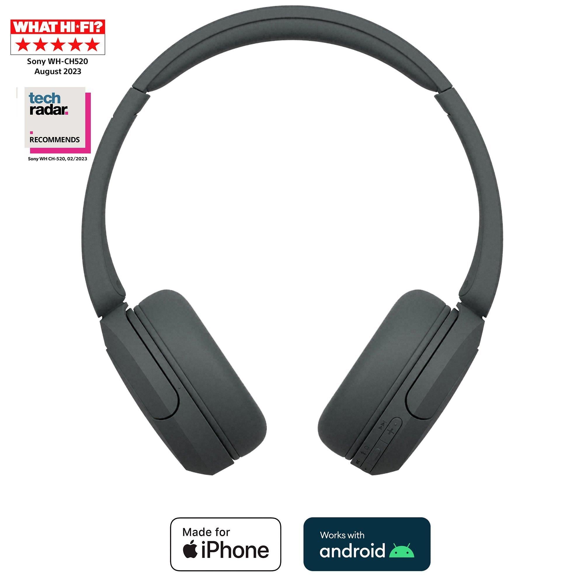 WH-CH520 Bluetooth Wireless On-Ear Headphones with Mic/Remote