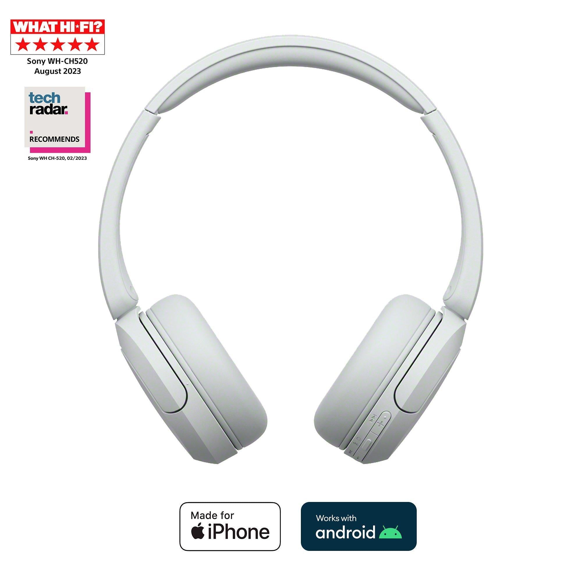 WH-CH520 Bluetooth Wireless On-Ear Headphones with Mic/Remote