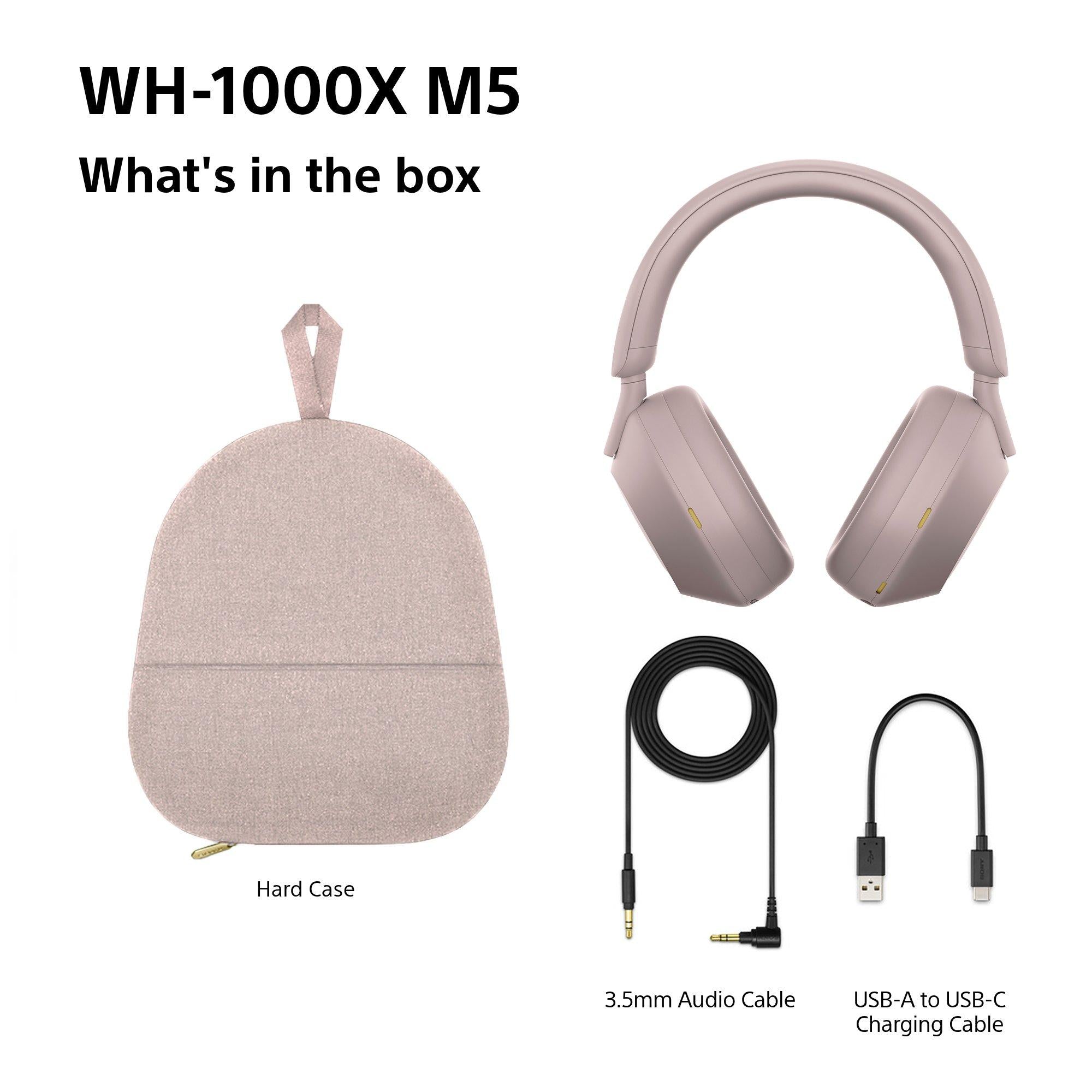 WH-1000XM5 Noise Cancelling Wireless Bluetooth High Resolution Audio Over-Ear Headphones with Mic/Remote