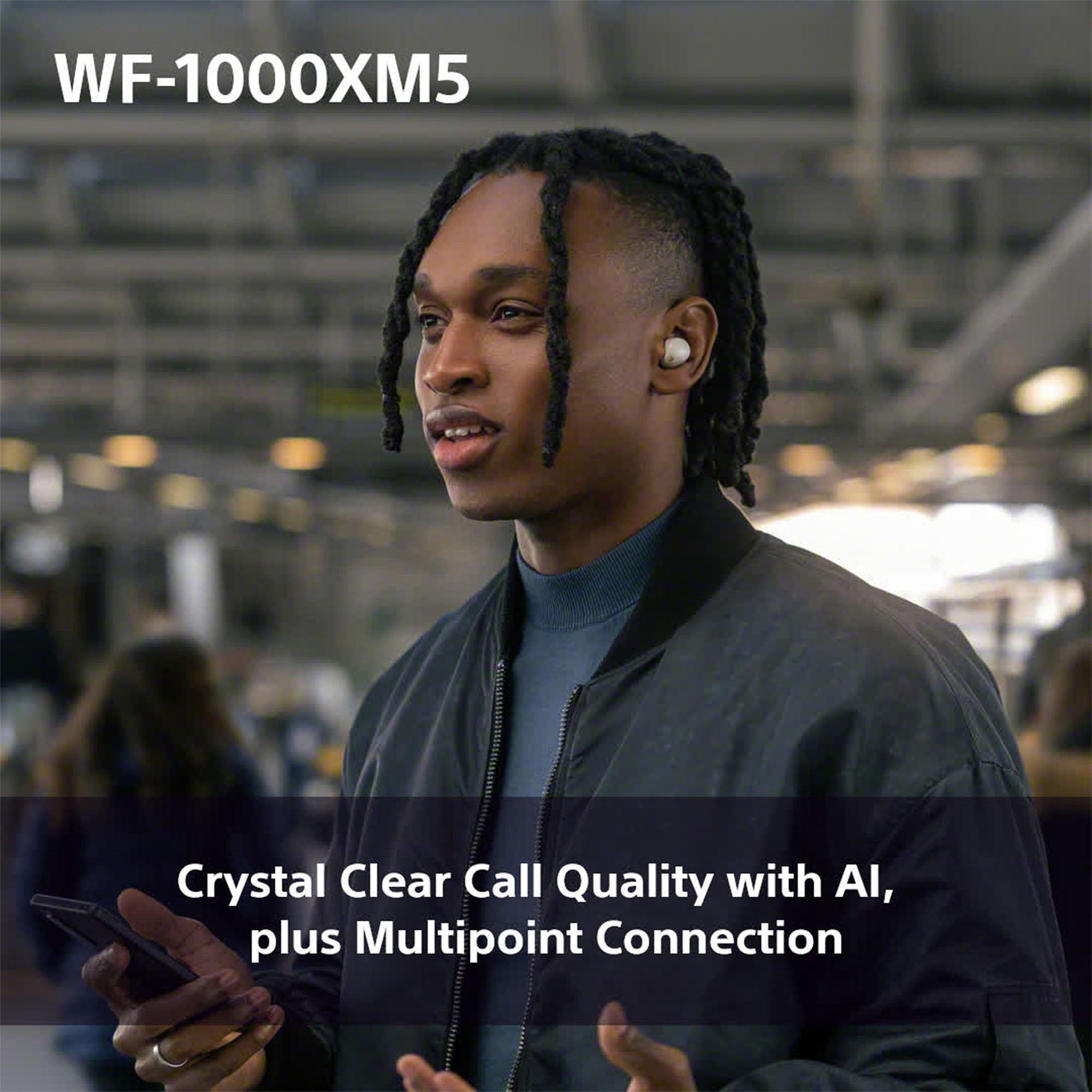 WF-1000XM5 Noise Cancelling True Wireless Bluetooth Sweat & Weather-Resistant In-Ear Headphones with Mic/Remote