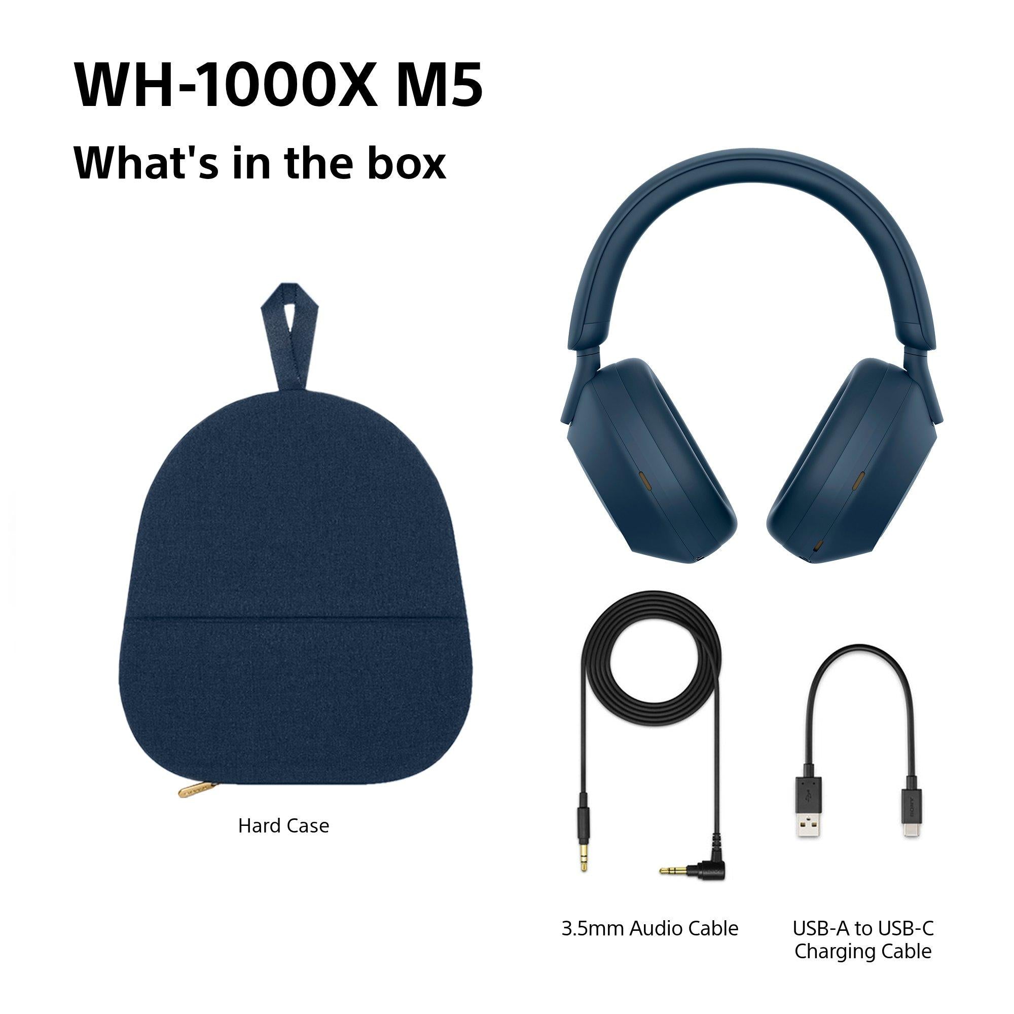 WH-1000XM5 Noise Cancelling Wireless Bluetooth High Resolution Audio Over-Ear Headphones with Mic/Remote